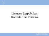 Lietuvos Respublikos Konstitucinis Teismas (LRKT)