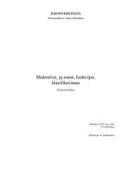 Mokesčiai, jų esmė, funkcijos, klasifikavimas