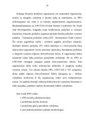 Pasaulio Prekybos Organizacija - principai, veikla ir Lietuvos narystė 14 puslapis