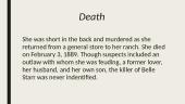 Belle Starr 1848 – 1889  7 puslapis