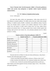 Rizikos apibūdinimas ir įvertinimas. Finansinė rizika 8 puslapis