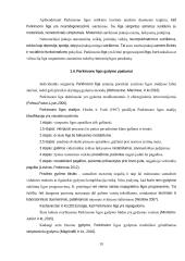 Parkinsono liga sergančių asmenų adaptacijos ypatumai socialinės globos namuose 18 puslapis