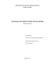 Tauragės apylinkės teismo Šilalės rūmai (mokomoji praktika)