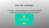 Kompiuterių programinė įranga. Licencijavimas 6 puslapis