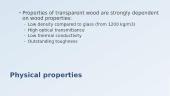 Innovative Building Materials. Transparent Wood 7 puslapis
