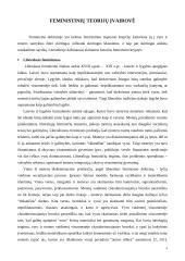 Feministinės teorijos 4 puslapis