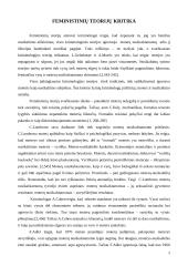 Feministinės teorijos 9 puslapis