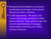 Visuomenės pasitikėjimas Lietuvos Respublikos teisėsaugos institucijomis 13 puslapis