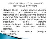 Alkoholio vartojimo įtaką nusikalstamumui 11 puslapis