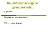 Šventinių savaitgalių įtaka nusikalstamumo lygiui 7 puslapis