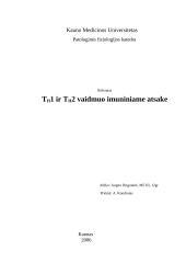TH1 ir TH2 vaidmuo imuniniame atsake 7 puslapis