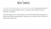 Veikėjo pristatymas. Matas Šimonis 2 puslapis