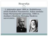 Jono Jablonskio biografija, veikla, reikšmingiausi darbai ir pagrindinės idėjos 3 puslapis