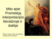 Mito apie Prometėją interpretacijos literatūroje ir dailėje