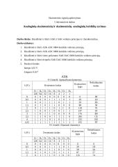 Analoginių-skaitmeninių ir skaitmeninių- analoginių keitiklių tyrimas  1 puslapis
