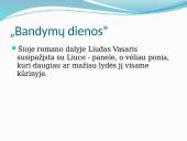 Liudo Vasario ir Liucės santykiai Vinco Mykolaičio Putino romane 2 puslapis