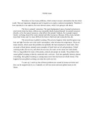 Global issues