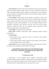 Transportavimo veiklos optimizavimas organizuojant krovinių gabenimą keliais  3 puslapis