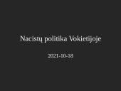 Nacistų politika Vokietijoje