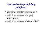 Dirbtiniai Žemės palydovai. Kosminiai greičiai 11 puslapis