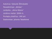 Knygos pristatymas - "Kintas" 2 puslapis