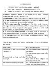 Opinon essays