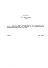 Įgaliojimo (dokumento) pavyzdys