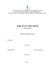 Automobilių plovyklos valdymo logikos projektavimas