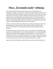 Filmo ,,Černobylio mūšis” refleksija