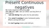 Present continuous (present progressive tense) 4 puslapis