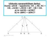 Trikampių lygumo ir panašumo požymiai  12 puslapis