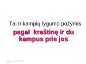 Trikampių lygumo ir panašumo požymiai  14 puslapis