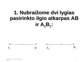 Trikampių lygumo ir panašumo požymiai  15 puslapis