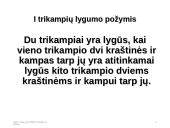 Trikampių lygumo ir panašumo požymiai  5 puslapis