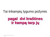 Trikampių lygumo ir panašumo požymiai  6 puslapis