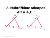 Trikampių lygumo ir panašumo požymiai  9 puslapis