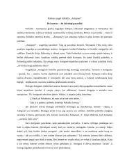 Kalbos rašinys Dvi seserys – du skirtingi pasauliai (Sofoklis)
