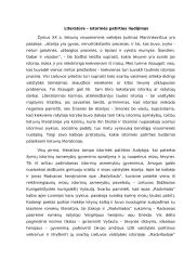 Literatūra – istorinės patirties liudijimas