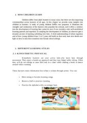 Learning Styles in Preschool Education 5 puslapis
