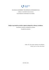 Italijos tarptautinės prekybos apimtis įtakojančių veiksmų vertinimas