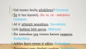 Sakinio dalys ir jų raiška - veiksnys ir tarinys 10 puslapis