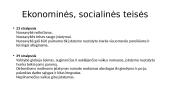 LR konstitucija. Piliečių ekonominės, socialinės teisės ir laisvės 4 puslapis