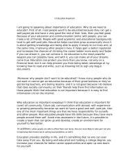 Is education important?