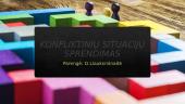 Konfliktinių situacijų sprendimas