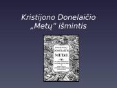 Kristijono Donelaičio „Metų” išmintis