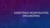 ﻿Genetiškai modifikuotas organizmas