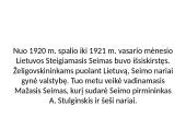Steigiamasis seimas ir jo darbai. Klaipėdos prijungimas  18 puslapis