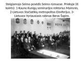 Steigiamasis seimas ir jo darbai. Klaipėdos prijungimas  19 puslapis