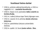 Steigiamasis seimas ir jo darbai. Klaipėdos prijungimas  20 puslapis