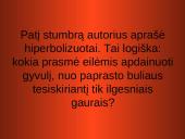 Stumbro paveikslas Mikalojaus Husoviano kūrinyje ,,Giesmė apie stumbro išvaizdą, žiaurumą ir medžioklę’’ 4 puslapis